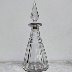 Stylish Cut Glass Decanter