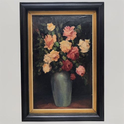 Lovely Oil Painting Of Roses