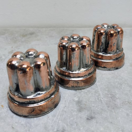 Three Tiny Early C20th Copper Moulds