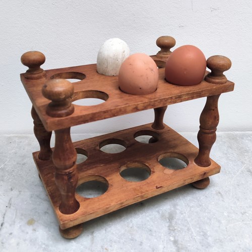 Wooden Egg Rack
