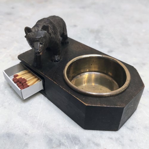 Black Forest Bear Match Holder