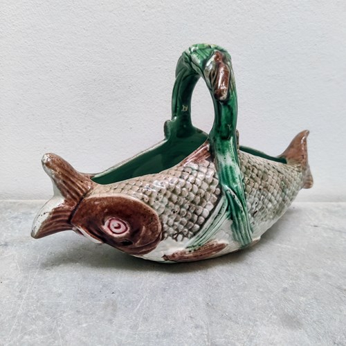 Majolica 'Fish' Basket