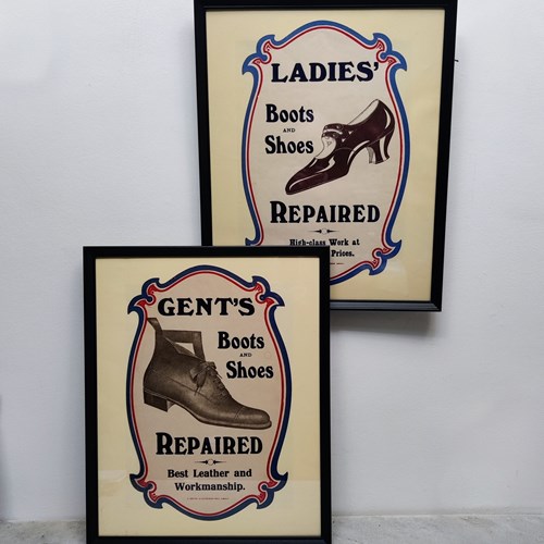 'Ladies & Gents' 'Boots & Shoes Repaired'