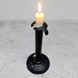 Antique Tin ‘Hogscraper’ Candlestic...