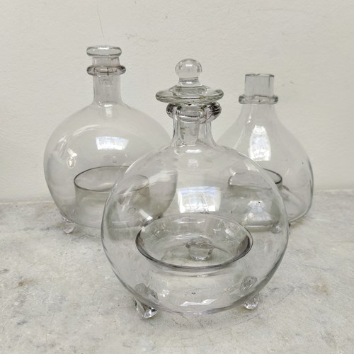 Round, Hand Blown Wasp Trap With Stopper 