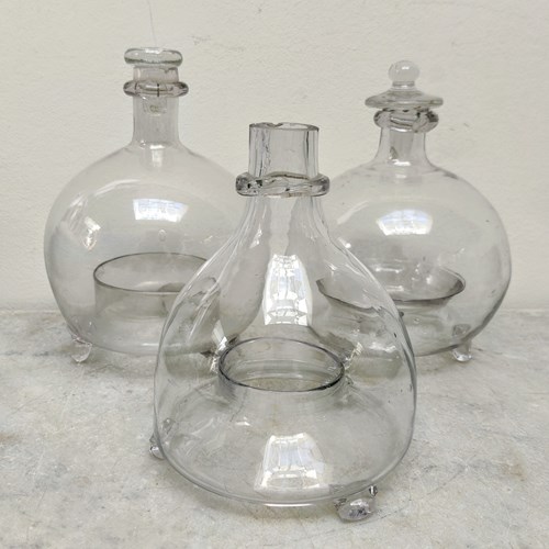 Conical ‘ Hand Blown’ Glass Wasp Trap