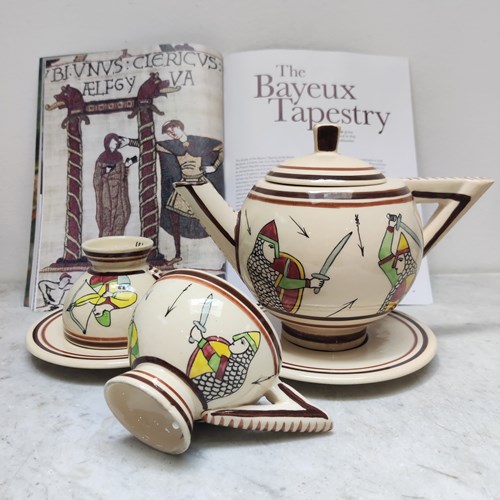 Art Deco ‘Bayeux Tapestry’ Tea For Two