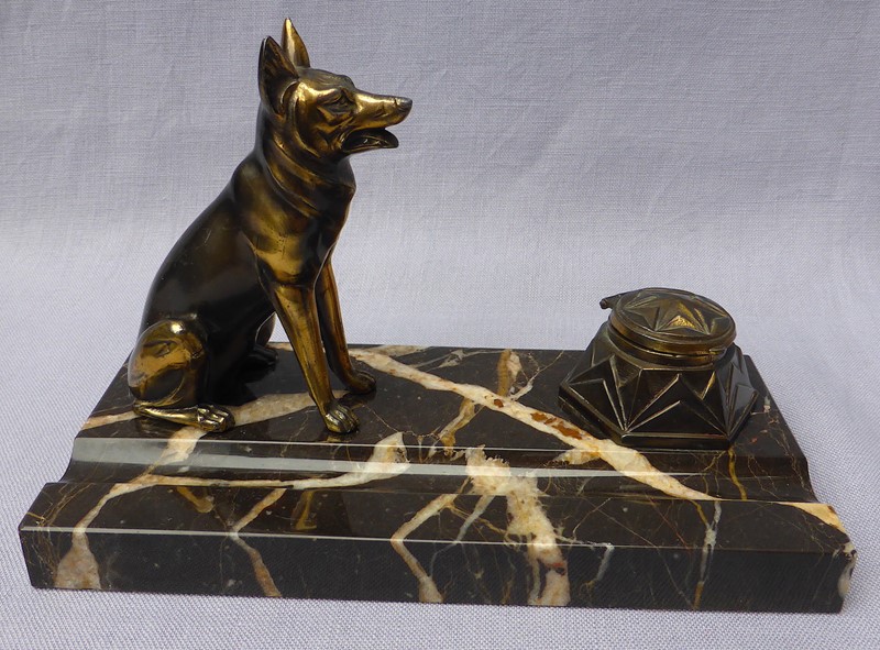 Art Deco Alsatian ink stand-ginger-tom-s-curious-eclectic-ce289b-hoarde-main-637021688696374756.JPG