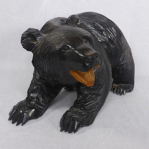 Large Japanese Ainu Carved Bear