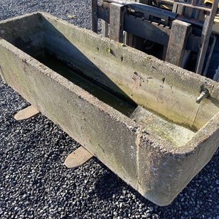 Large 1970S Concrete Garden Planter...