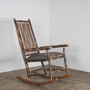 Antique American Stick Back Rocking...
