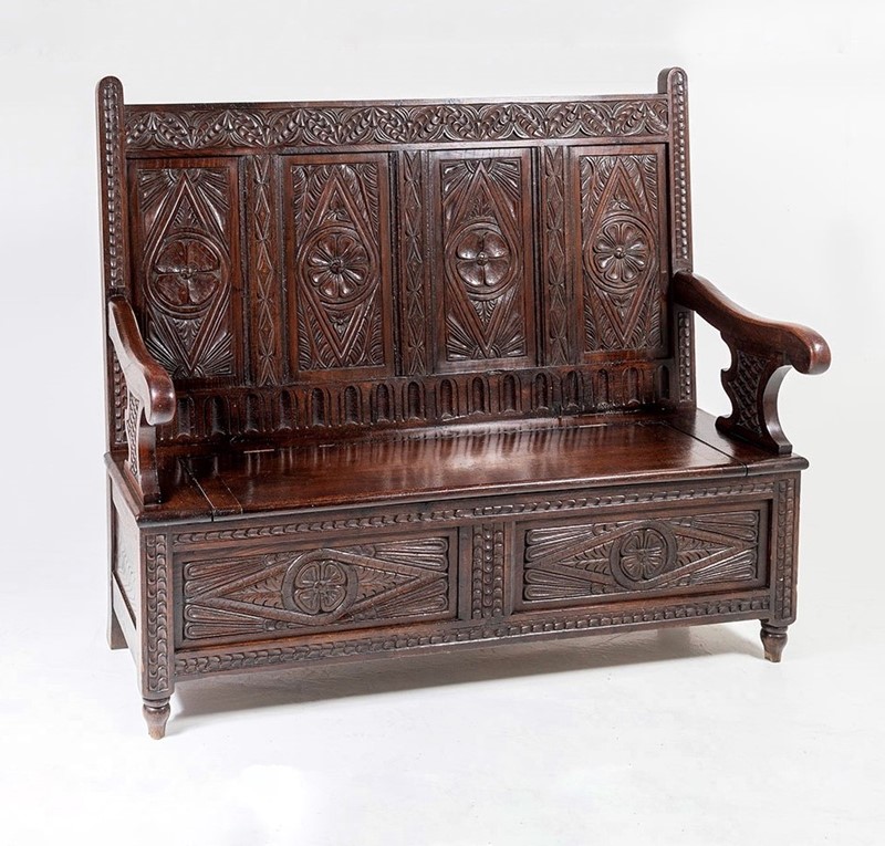 Aesthetic Carved Oak Box Settle-greencore-design-antique-carved-oak-box-settle-5-main-637368935699387499.jpg