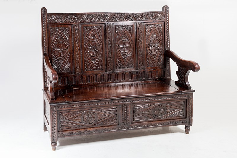 Aesthetic Carved Oak Box Settle-greencore-design-antique-carved-oak-box-settle-6-main-637368938429463247.jpg