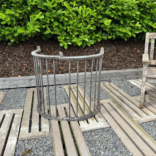 Pair Of Reclaimed Architectural Cast Iron Curved Railing Tree Guard