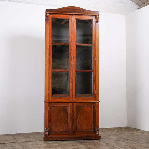 Antique 19Th Century English Rosewood Gun Cabinet Hunting Furniture