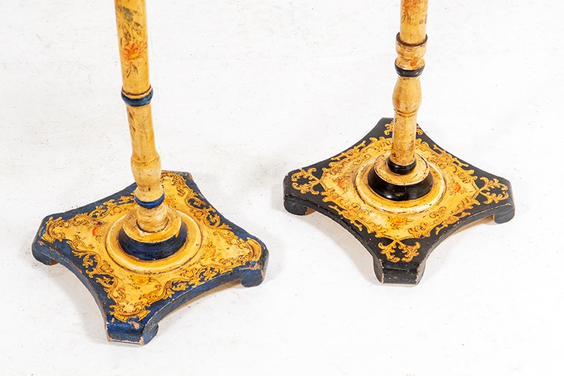 A pair of hand painted floor standing ashtrays-greencore-design-floor-standing-ashtrays-hand-painted-jesso-floral-design-3-main-637489935218571222.jpg
