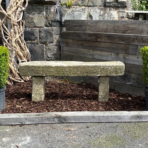 5Ft Long Reclaimed Sandstone Garden Bench 