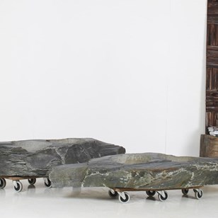 A Pair Of Natural Wabi Sabi Stone G...