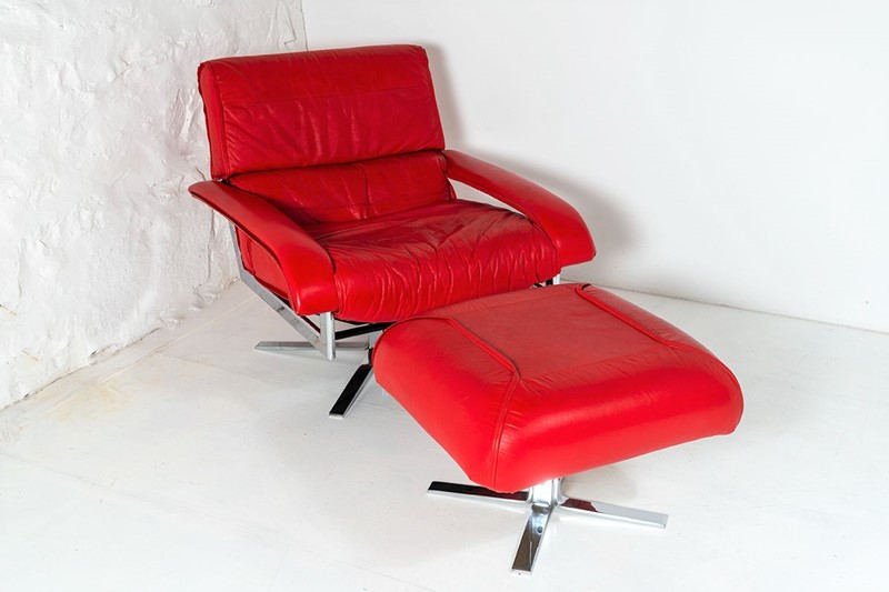 Exceptional pieff gamma red leather suite-greencore-design-pieff-gamma-swivel-leather-armshair-with-footstool-1970s-2-main-637556298096246437.jpg