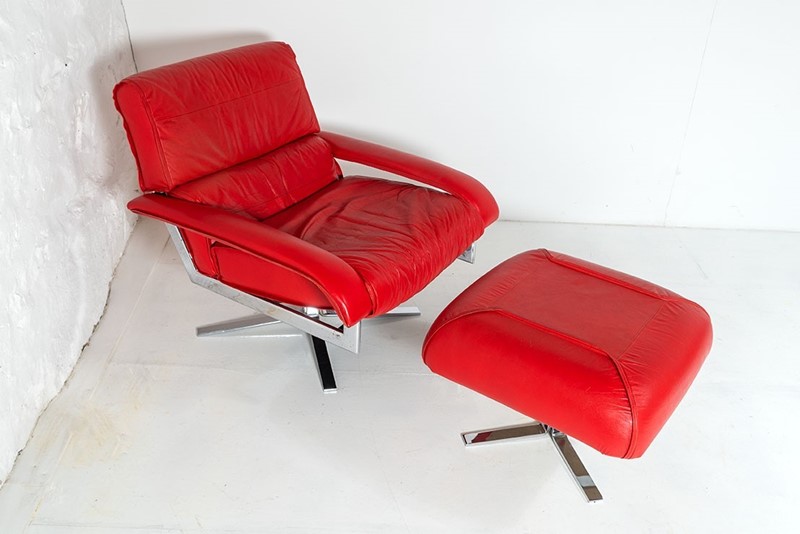 Exceptional pieff gamma red leather suite-greencore-design-pieff-gamma-swivel-leather-armshair-with-footstool-1970s-3-main-637556298099528046.jpg