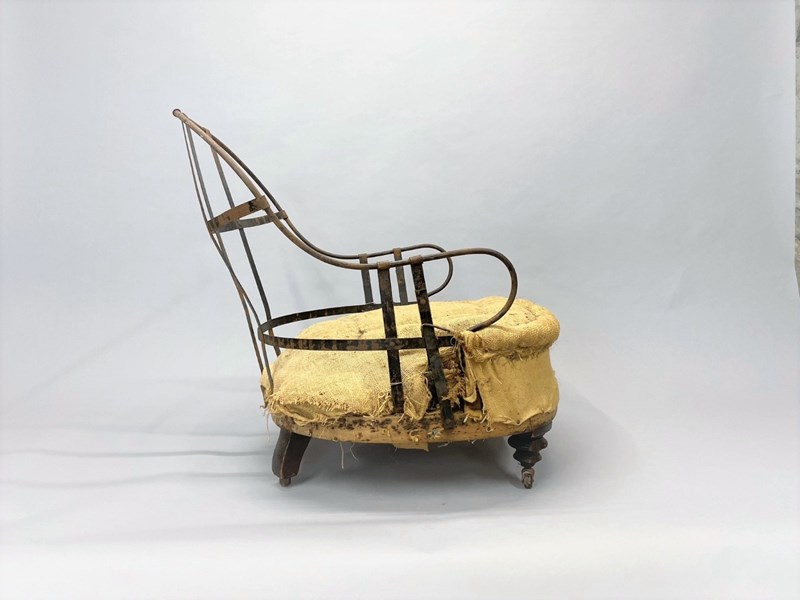 Deconstructed Antique Iron Frame Armchair With Tall Curved Back-greencore-design-victorian-iron-frame-antique-armchair-exposed-deconstructed-frame-3-main-638297580014215208.jpg