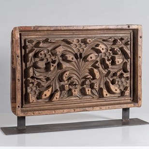 Mid Century Large Scale Carved Scul...