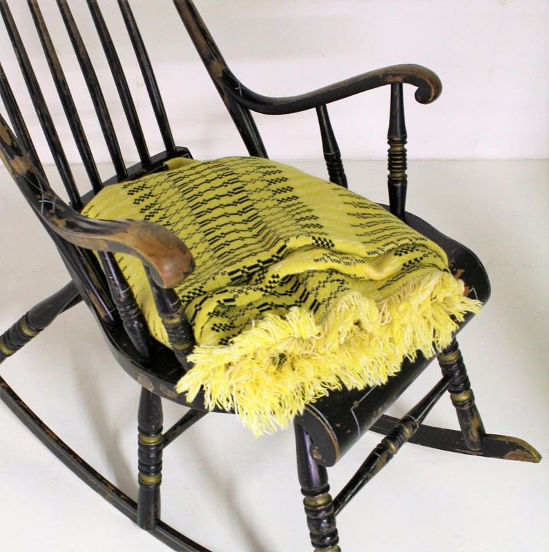 Welsh Wool Tapestry Blanket - Yellow & Black-greencore-design-welsh-wool-tapestry-blanket---yellow-1-main-637478120641111070.jpg