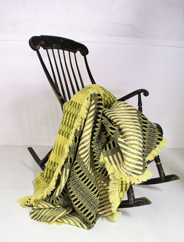 Welsh Wool Tapestry Blanket - Yellow & Black-greencore-design-welsh-wool-tapestry-blanket---yellow-2-main-637478120646110998.jpg