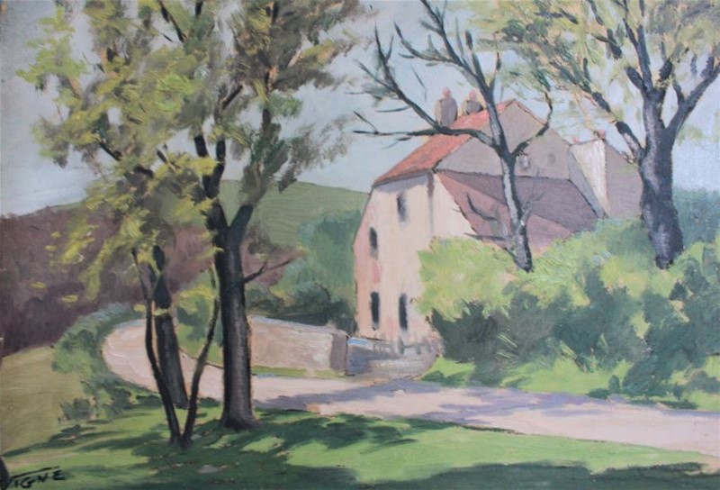 “French house in the country” framed oil on board-grovetrader-house-2-main-637684308257994803.JPG