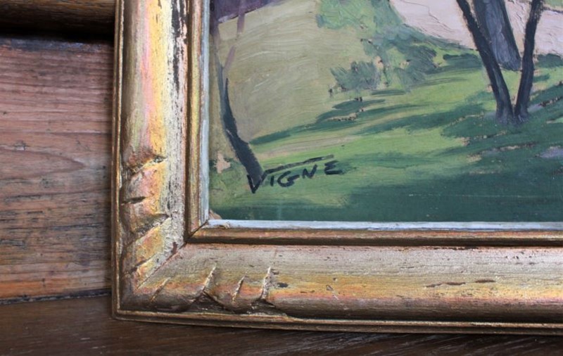 “French house in the country” framed oil on board-grovetrader-house-3-main-637684308404400193.JPG