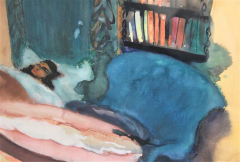 French watercolour-grovetrader-woman-sleeping-4-main-637683573926806615.JPG