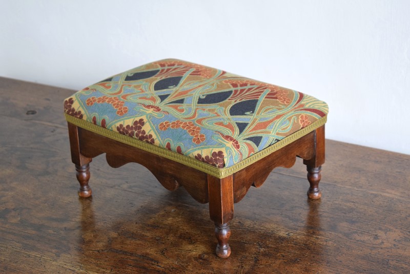 Victorian Footstool Upholstered in Liberty Fabric-grumbla-lane-dsc-1765-main-637876914512440372.JPG
