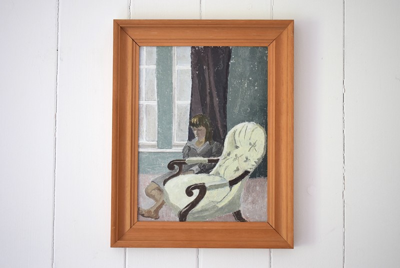 Cornish Oil Painting Interior Scene with Girl and -grumbla-lane-dsc-2023-main-637912573271735204.JPG