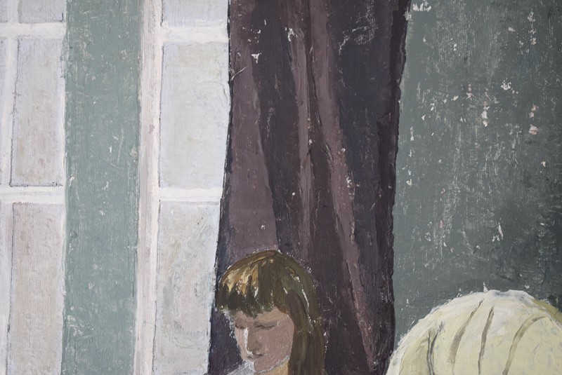 Cornish Oil Painting Interior Scene with Girl and -grumbla-lane-dsc-2040-main-637912573504048354.JPG