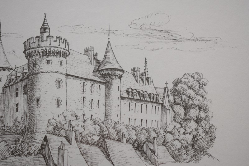 Chateau de Lapalisse Original Pen and ink Drawing-grumbla-lane-dsc-9600-main-637747428877880908.JPG