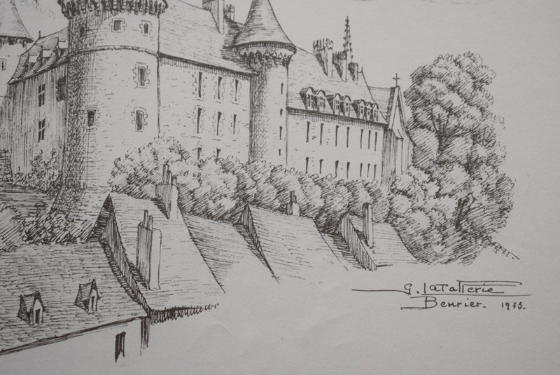 Chateau de Lapalisse Original Pen and ink Drawing-grumbla-lane-dsc-9601-main-637747428892880882.JPG
