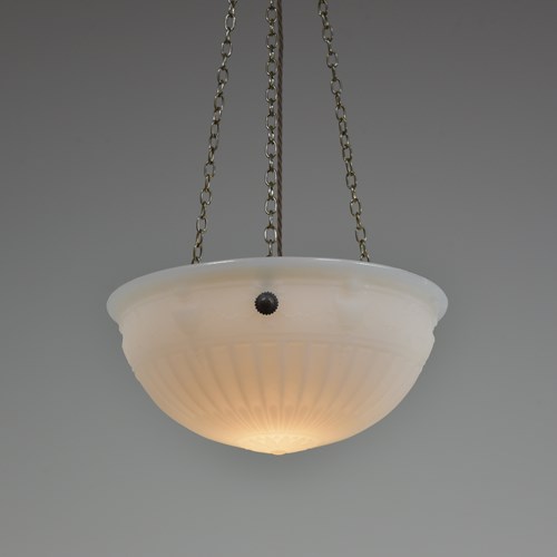 Neoclassical Moonstone Plafonnier