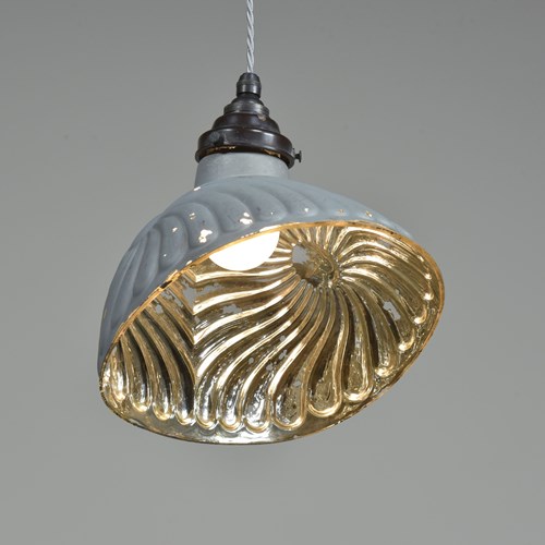Silvered / Mirrored Shade Pendant Light