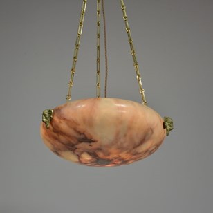 Alabaster Plafonnier Rams Mask Moun...