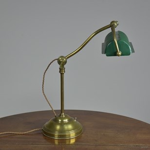 Tall Adjustable Bankers Lamp