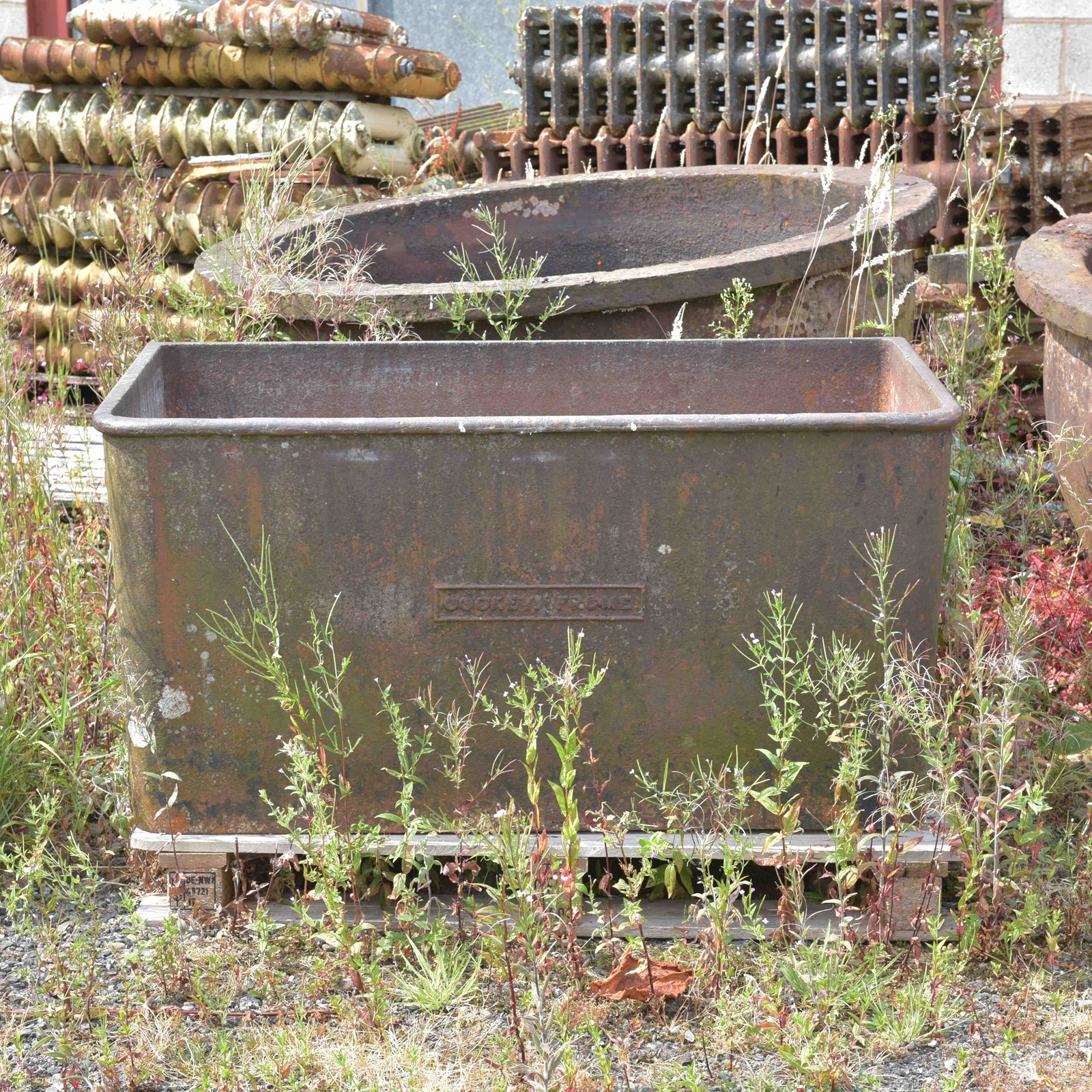 Antique Large Cast Iron Trough - New England Garden Company