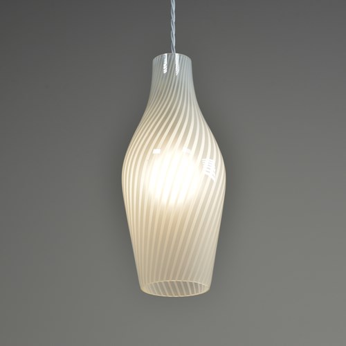 Pair Murano Glass Skittle Pendant Lights