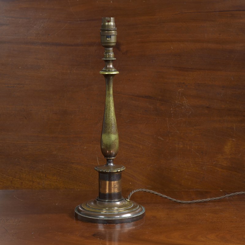 Antique Baluster Beaded Edge Brass Lamp-haes-antiques-dsc-3229cr-main-638055215663205957.jpg