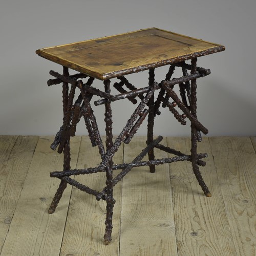 Antique Rustic Branch Table