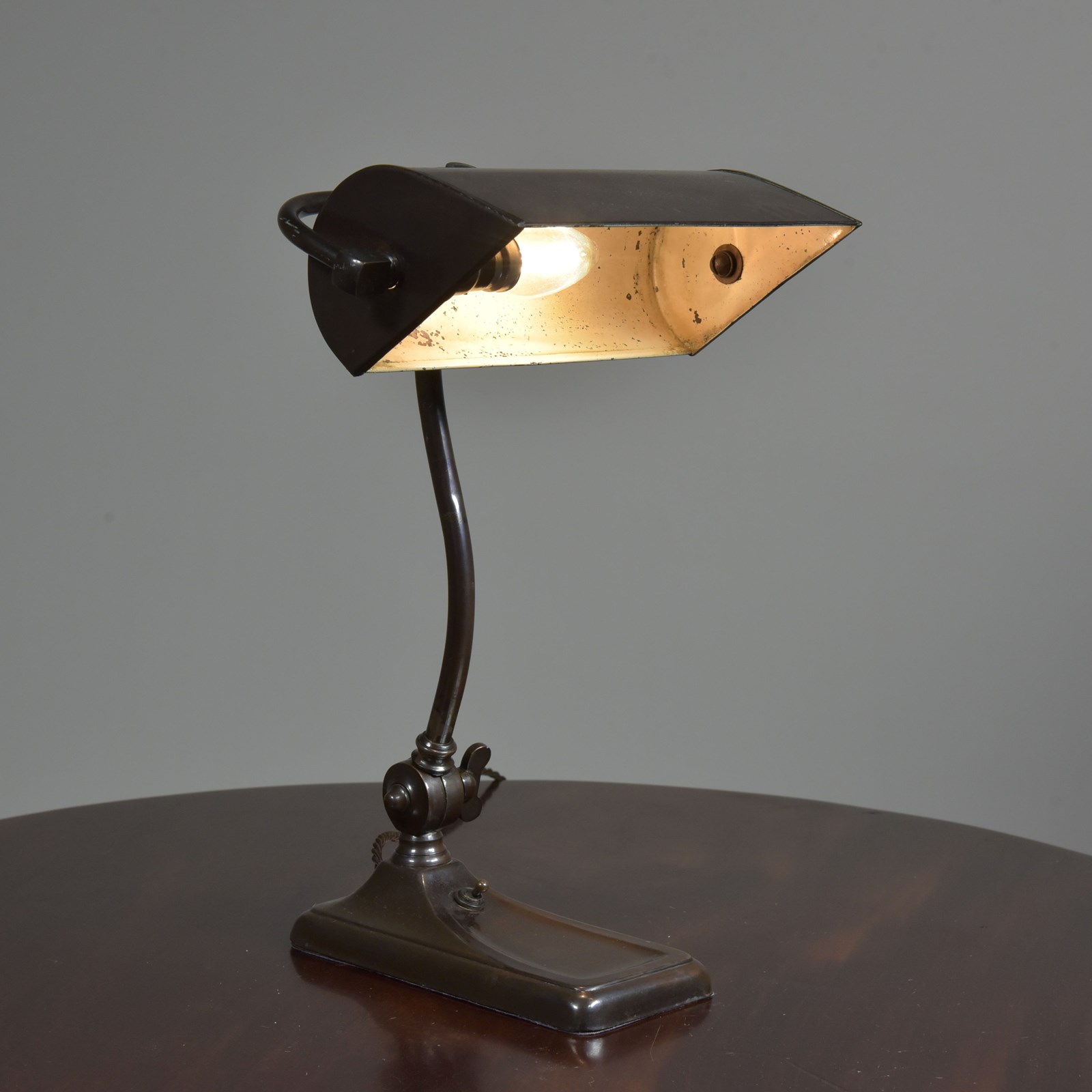 Bronze deals bankers lamp