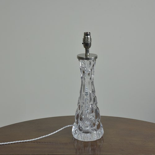 Orrefors Crystal Glass Lamp By Carl Fagerlund