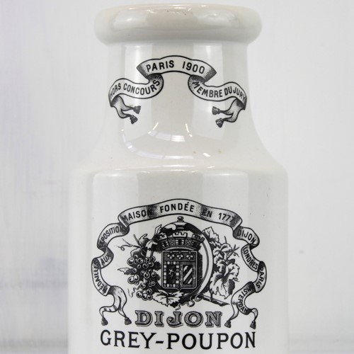 Dijon Grey-Poupon Mustard Pot