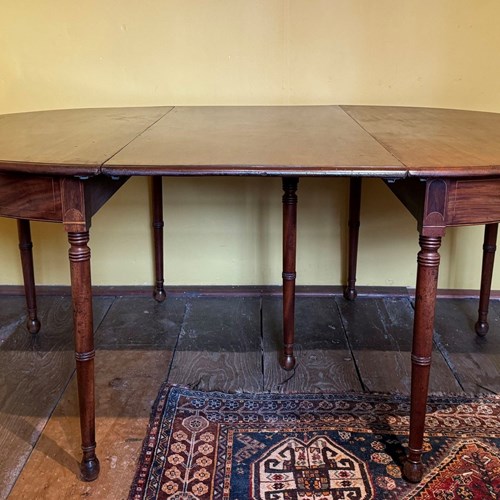 Georgian Mahogany D-End Dining Table / Consoles