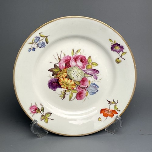 Derby Porcelain Plate Attributed To Moses Webster
