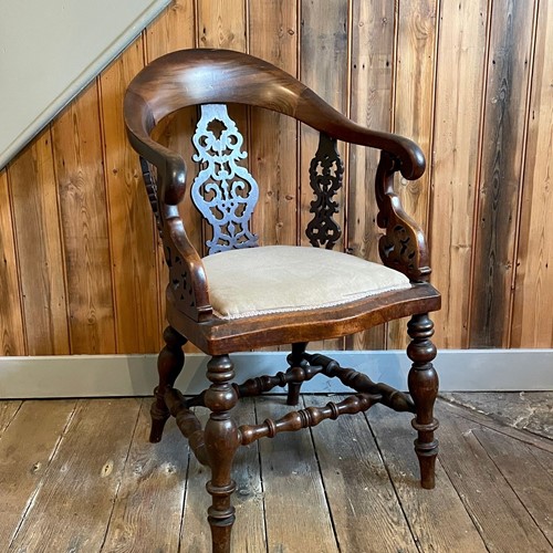 Victorian Mahogany Bow Back Desk Chair